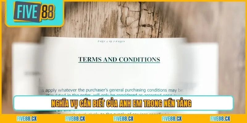 Nghĩa vụ cần biết của anh em trong nền tảng 